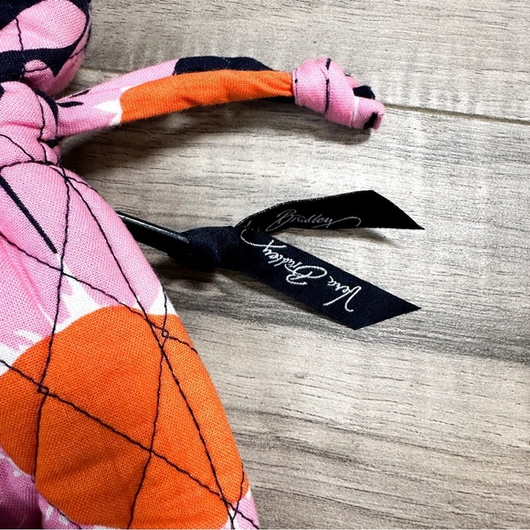 Vera Bradley Quilted Pink Floral Drawstring Small Tote Bag - Picture 5 of 7